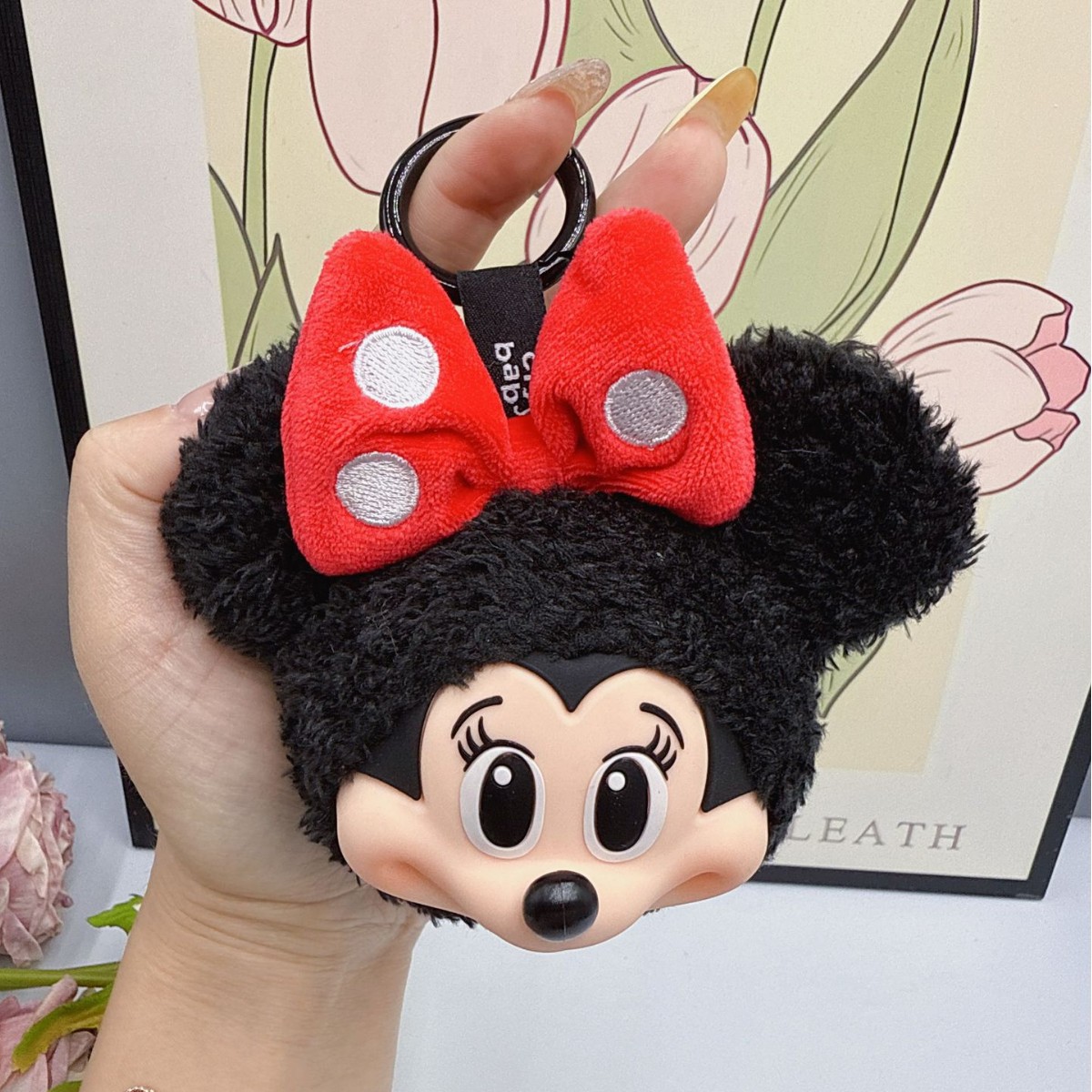 Carabiner Keychain - Breloczek Pluszowy Myszka Miki i Minnie,
