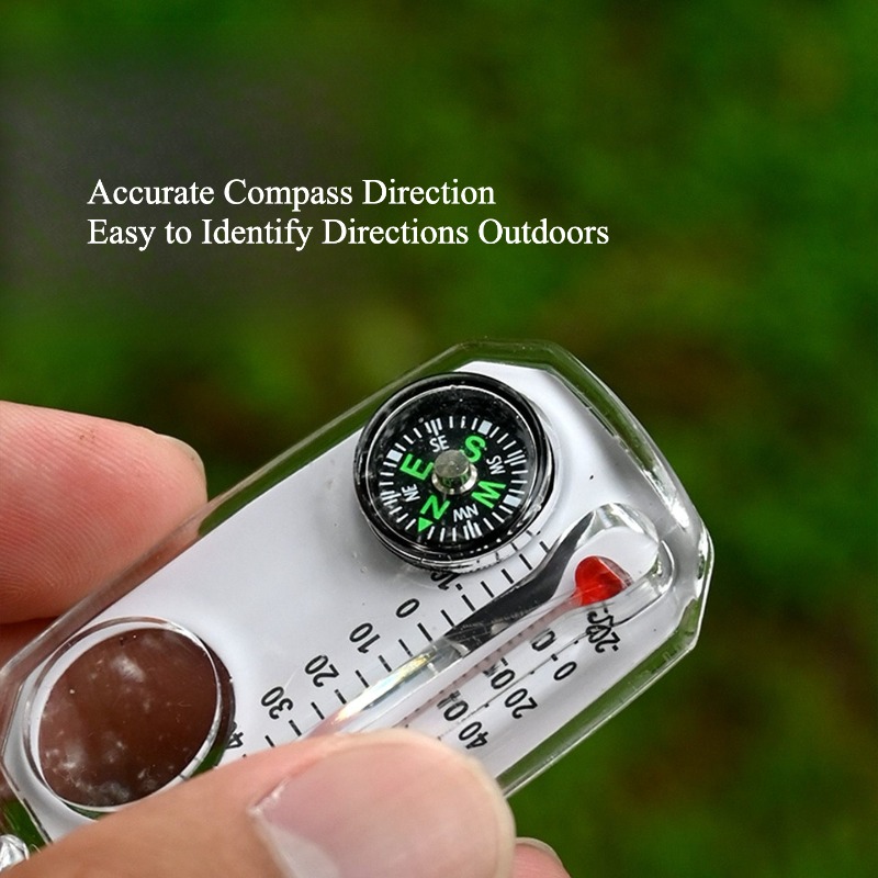 Kompas survivalowy na zewnątrz – Compass Keychain Mini recenzja i cena