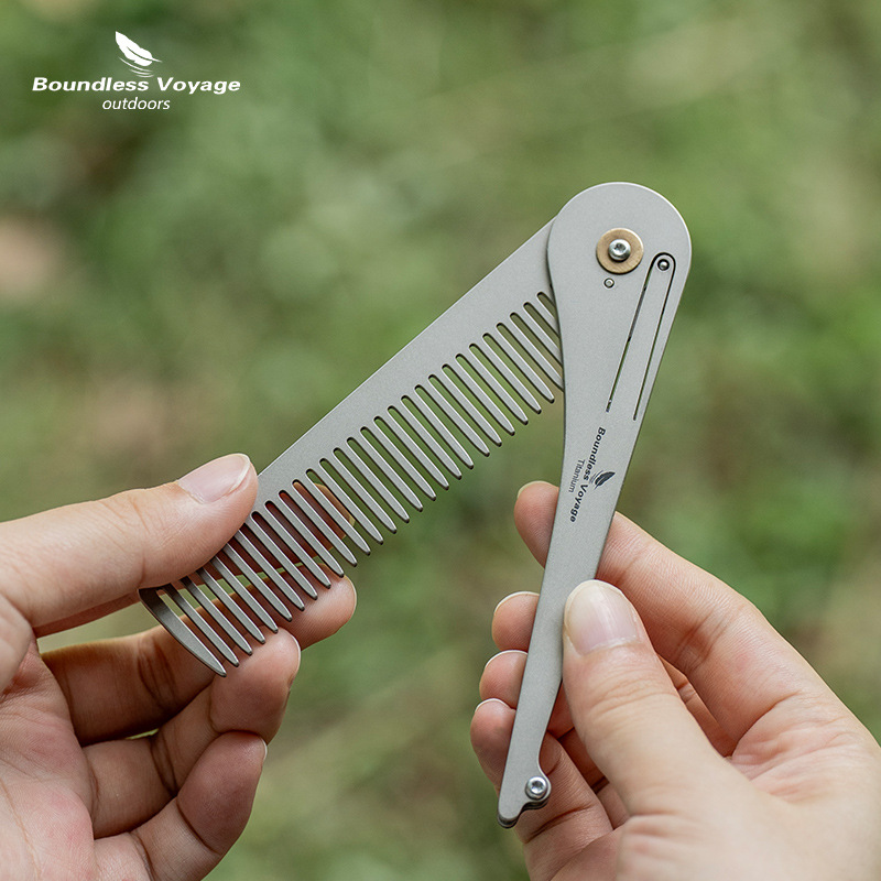 Składany grzebień do włosów z  – Comb Pocket Titanium recenzja i cena